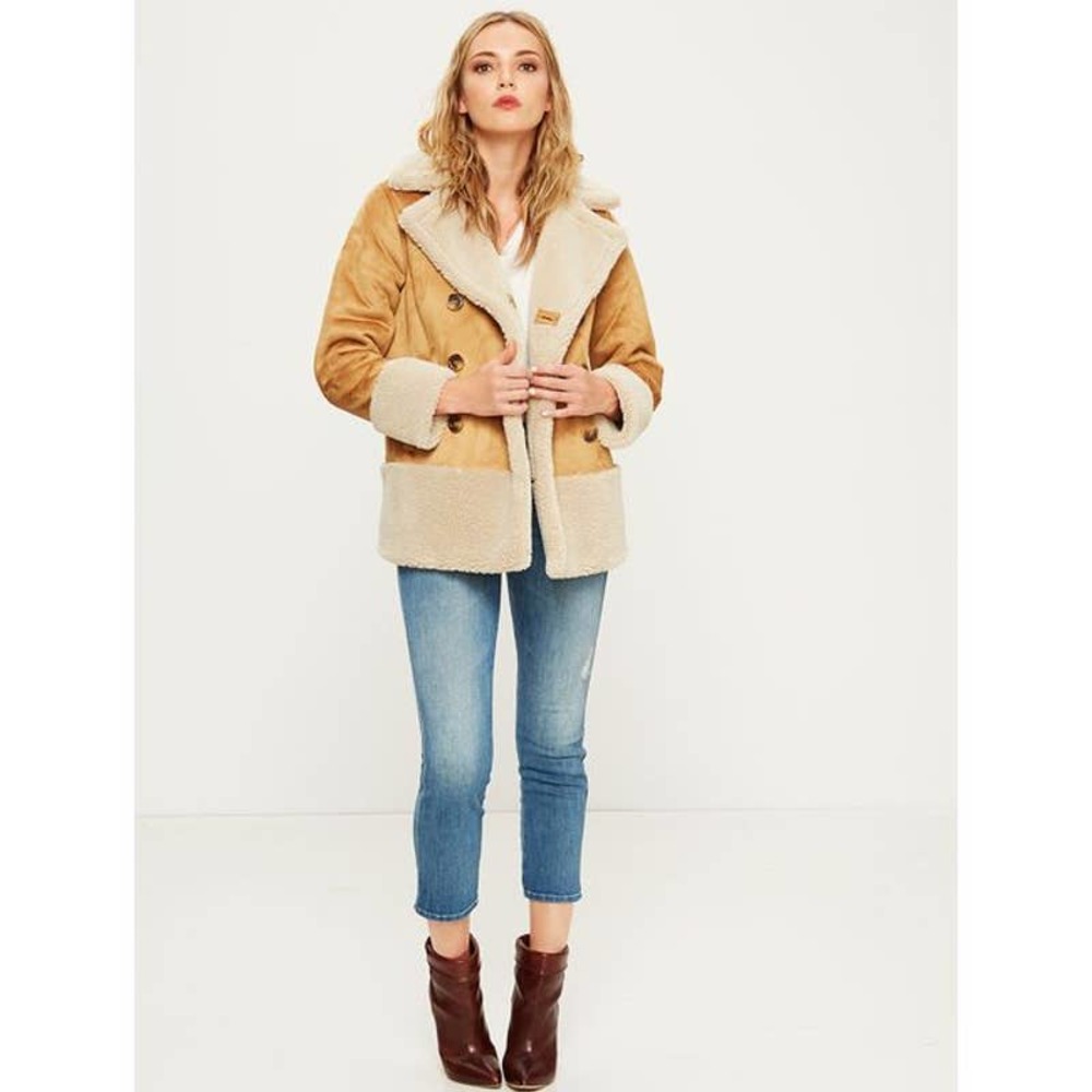 Mother Women's Natural Shearling Jacket